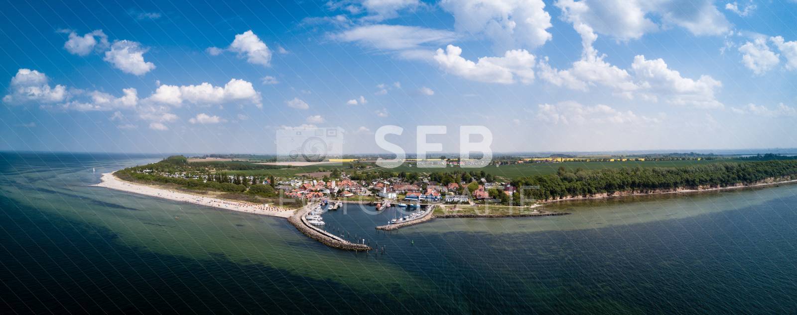Panorama vom Timmendorfer Strand auf Poel