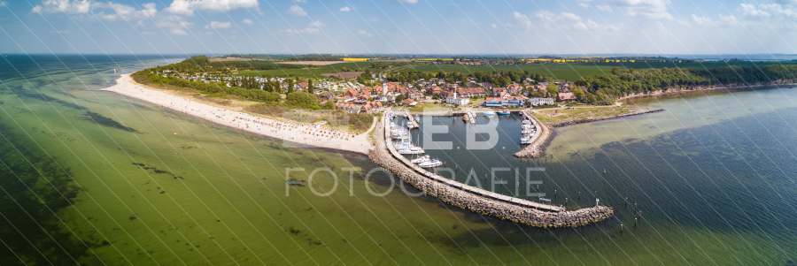 Panorama vom Timmendorfer Strand auf Poel