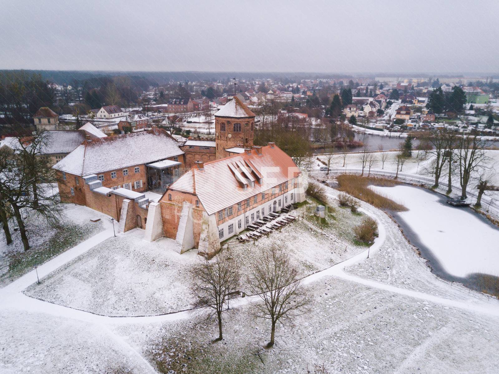 Burg Neustadt-Glewe im Winter