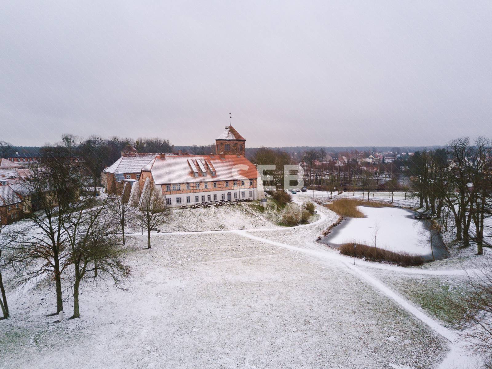Burg Neustadt-Glewe im Winter