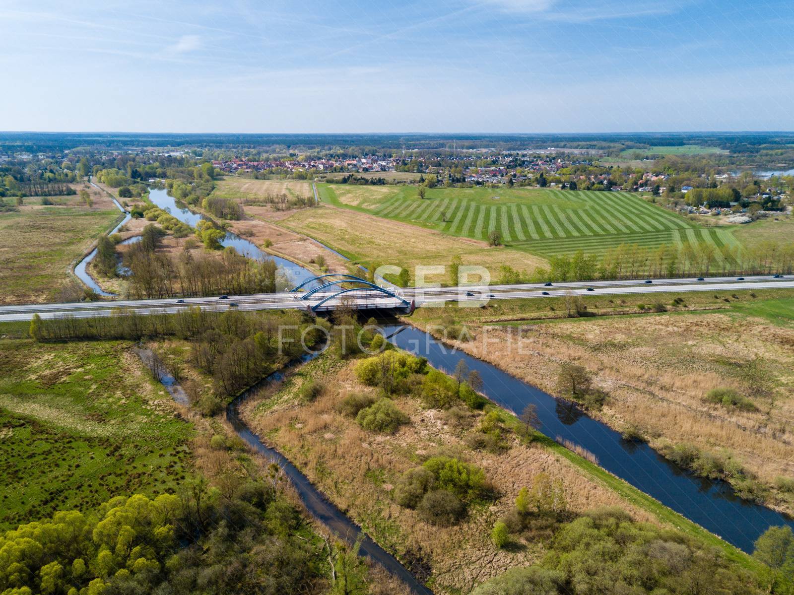 Autobahnbrücke über die Elde