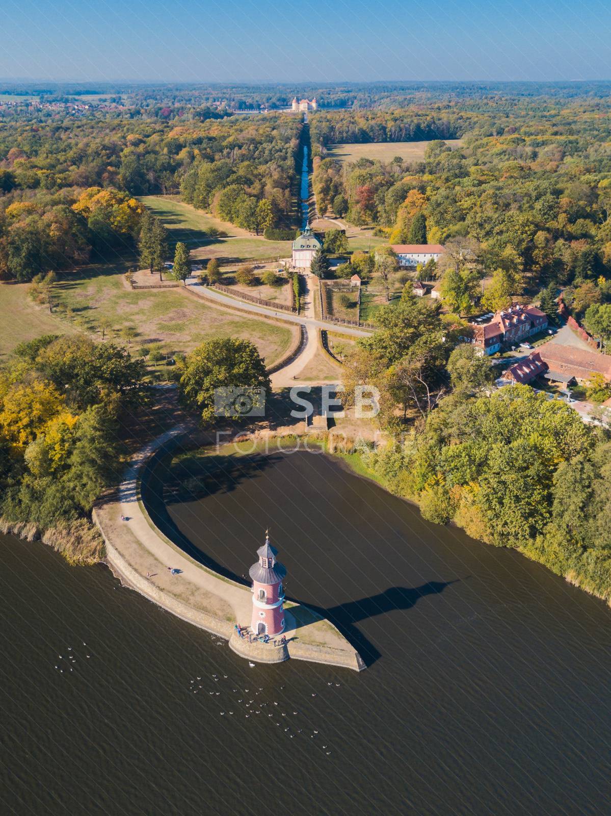 Leuchtturm beim Fasanenschlössen Moritzburg