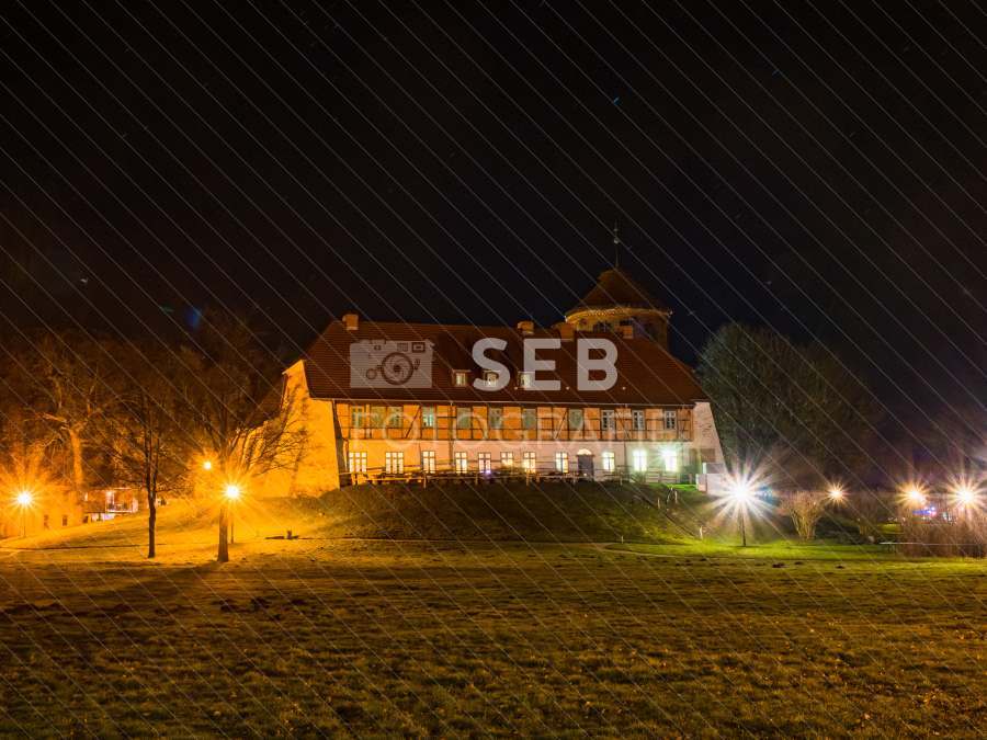 Burg Neustadt-Glewe bei Nacht
