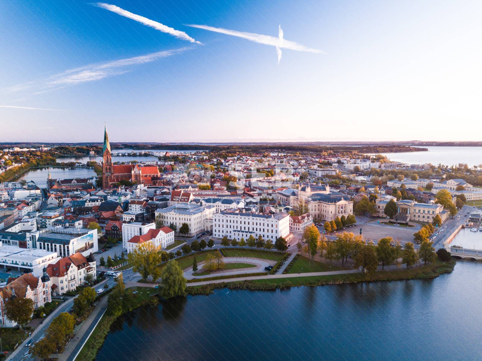 Schwerin - Blick Richtung Altstadt