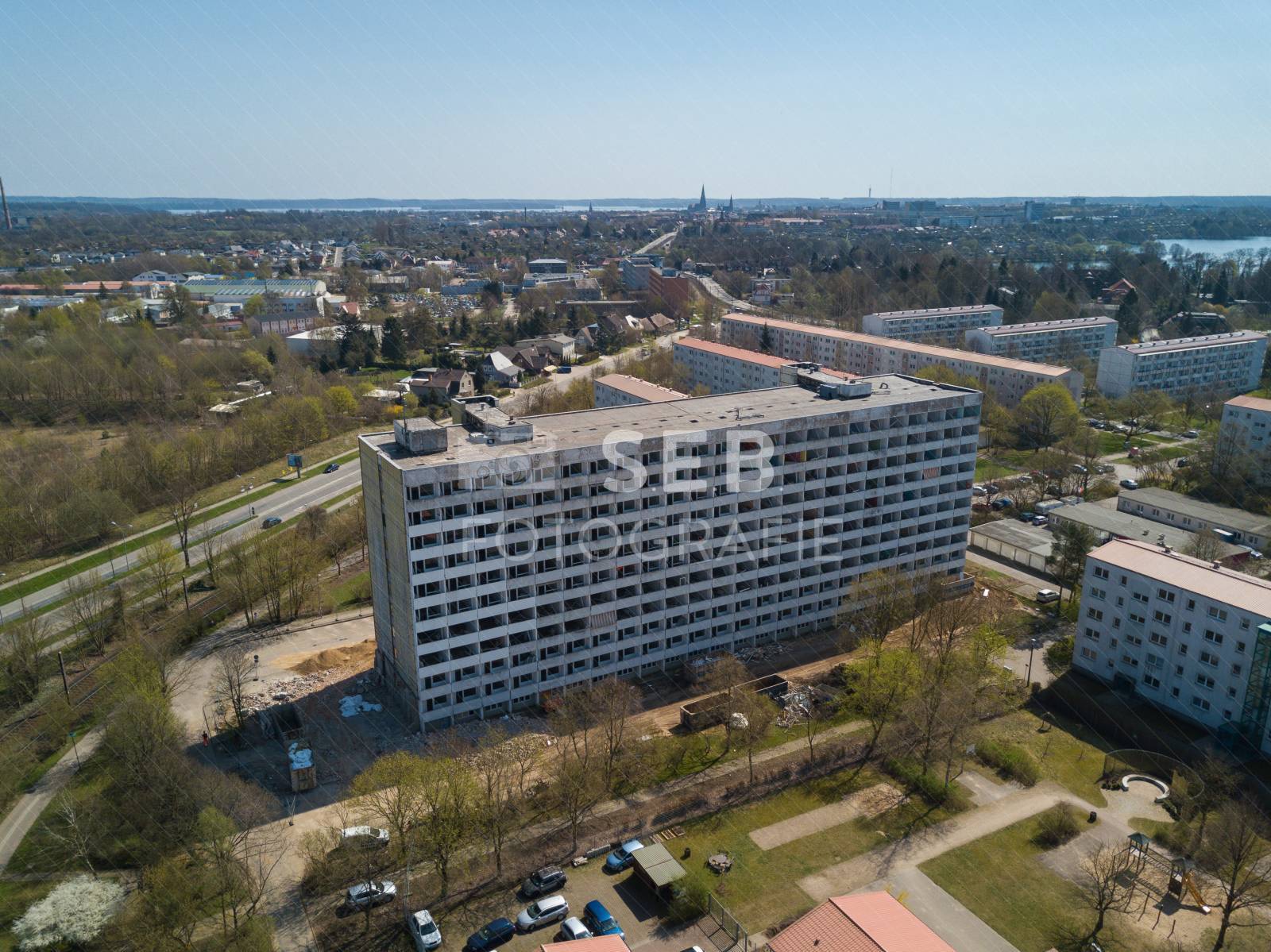 Plattenbau in Schwerin Lankow