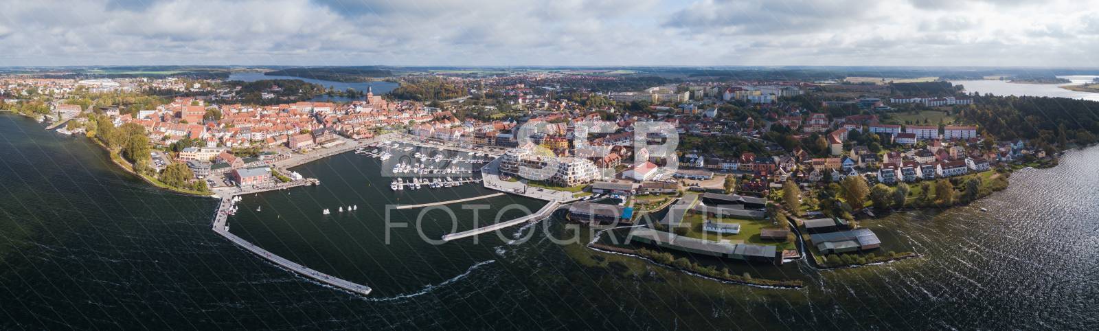 Panorama Stadthafen Waren/Müritz