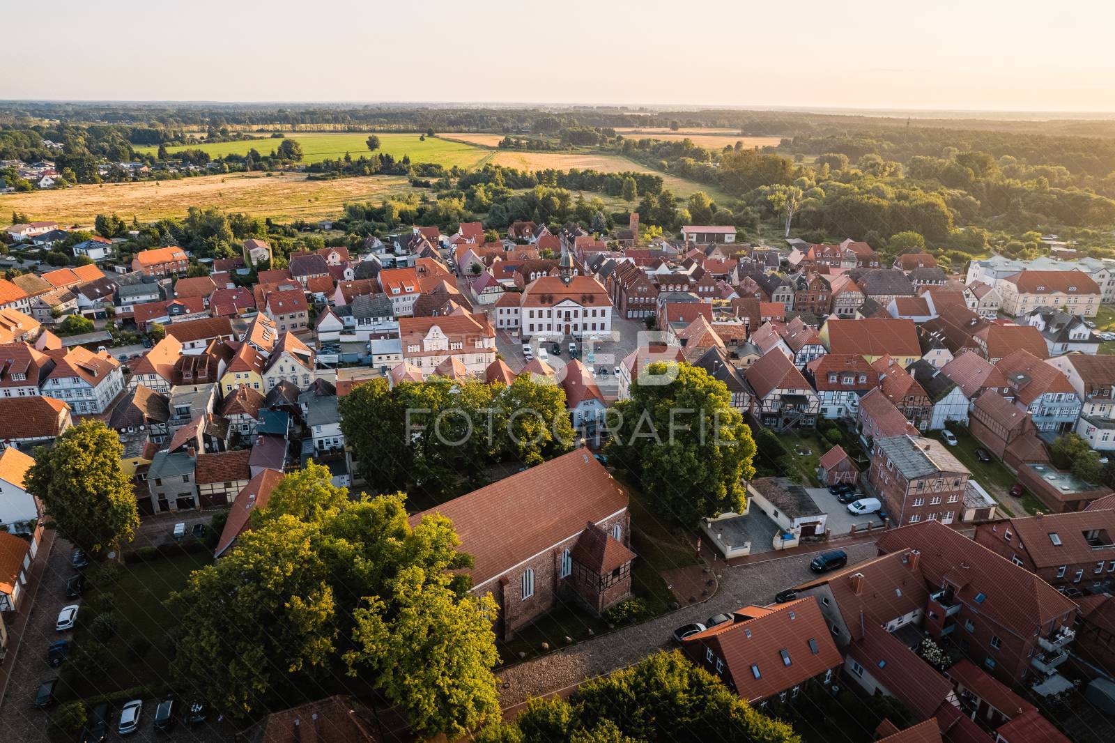 Luftbild von Neustadt-Glewe