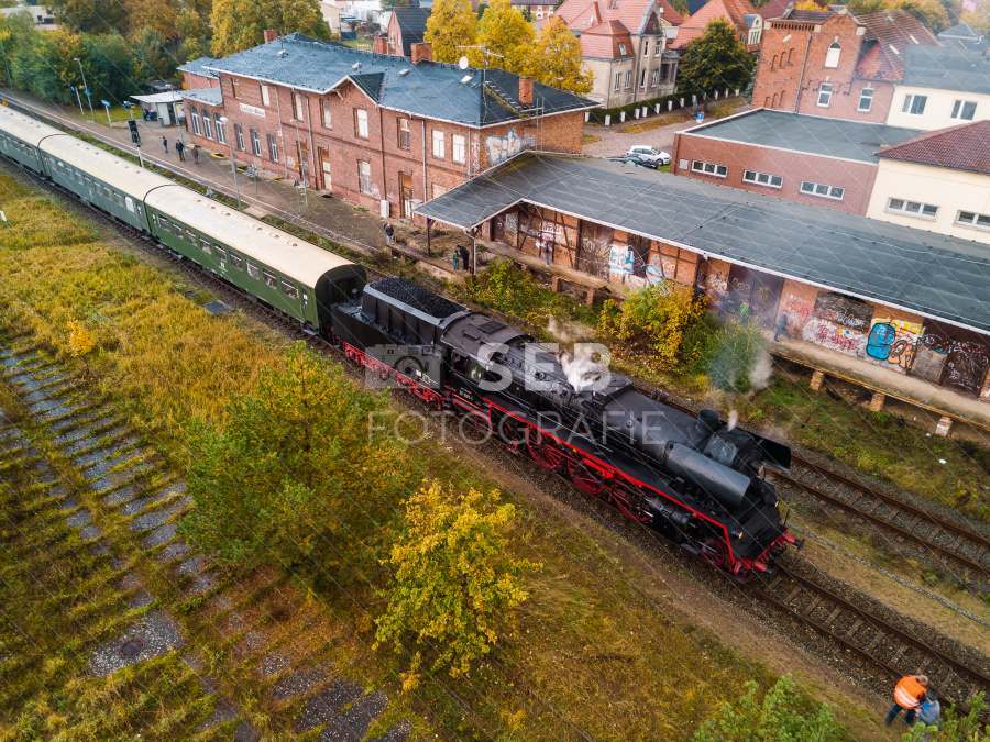 Dampflok am Bahnhof Neustadt-Glewe
