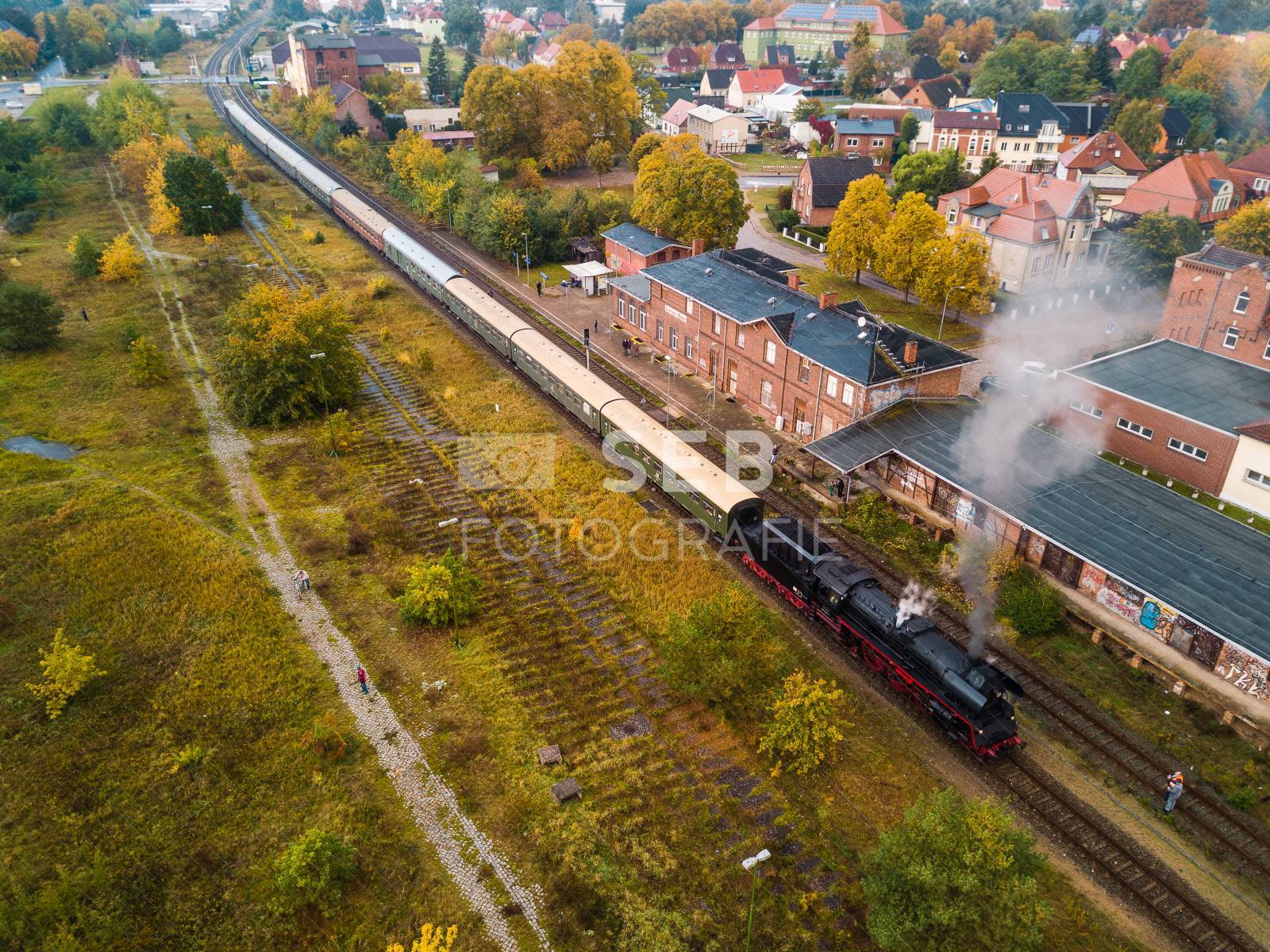 Dampflok am Bahnhof Neustadt-Glewe