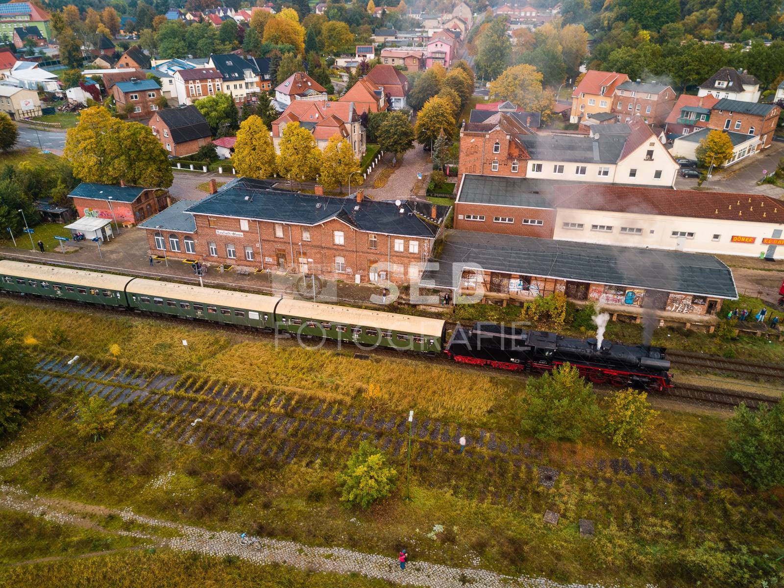 Dampflok am Bahnhof Neustadt-Glewe