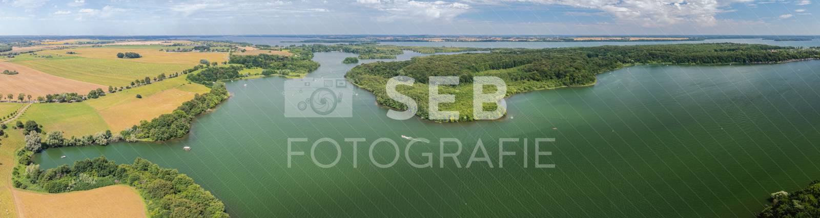 Blick über den Schweriner Ziegelaußensee