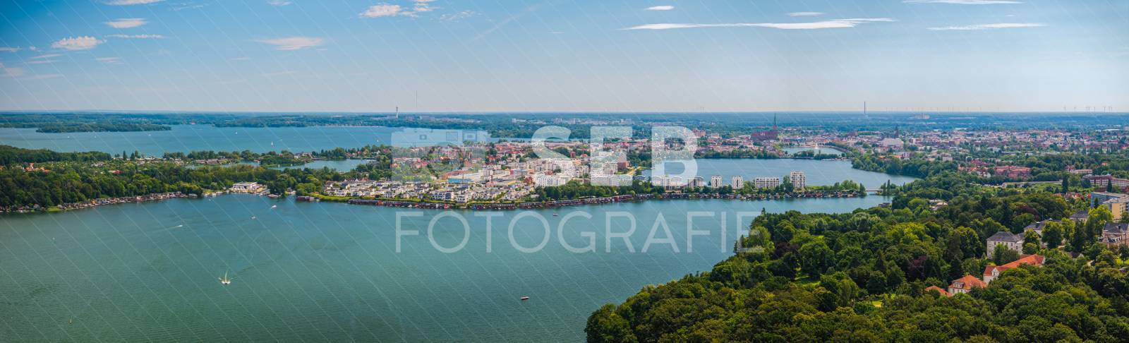 Blick über den Schweriner Ziegelaußensee