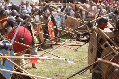 Huscarl-Schlacht beim Burgfest Neustadt-Glewe 2014