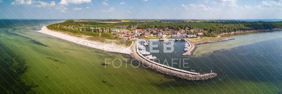Panorama vom Timmendorfer Strand auf Poel