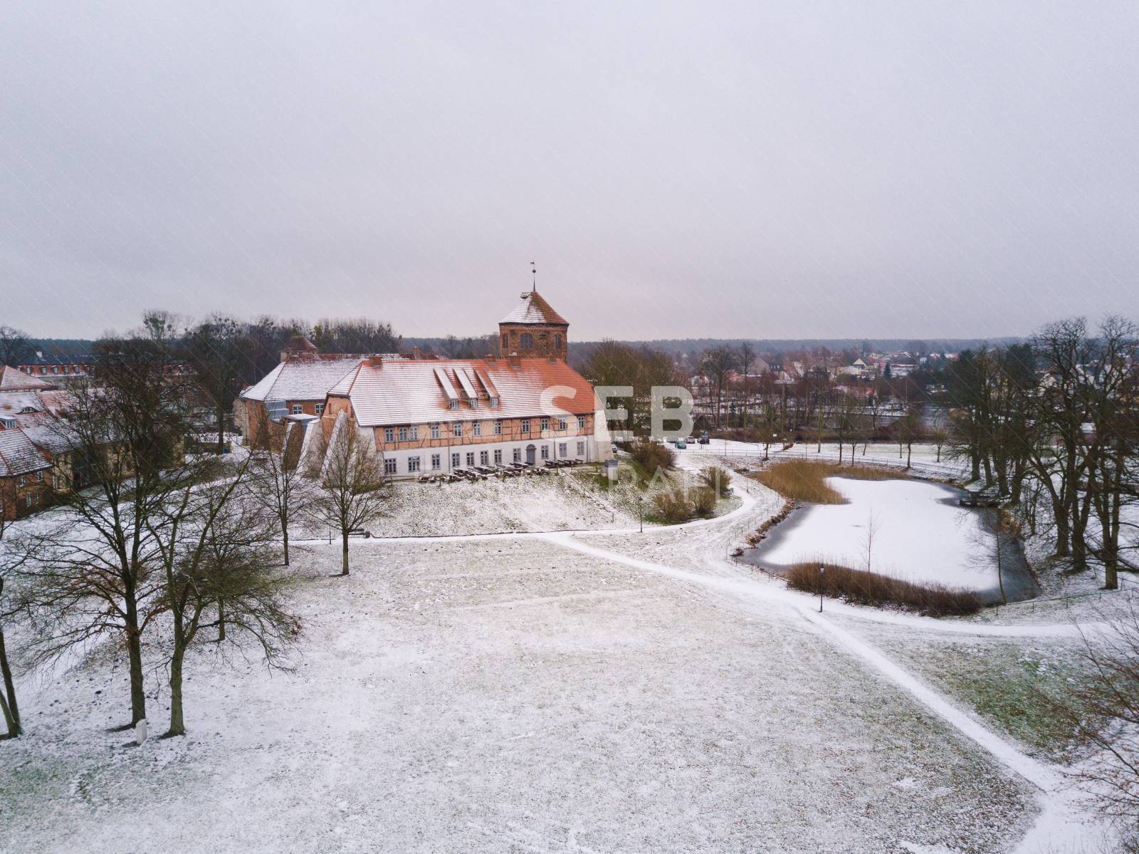 Burg Neustadt-Glewe im Winter