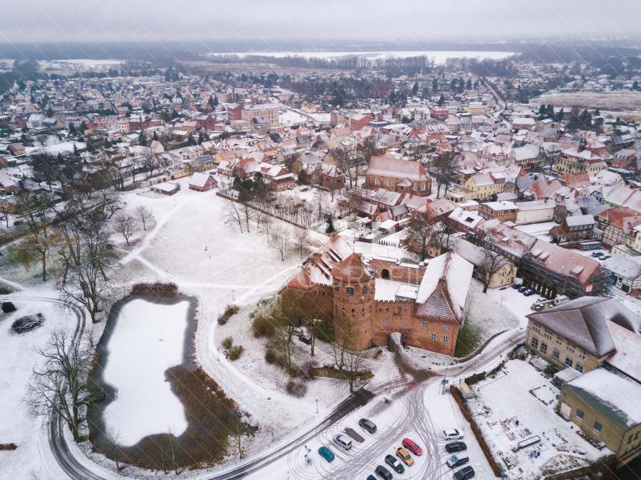 Burg Neustadt-Glewe im Winter