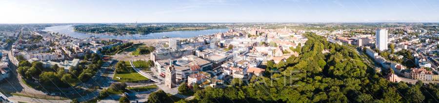 Panoramablick über Rostock Richtung Nordosten