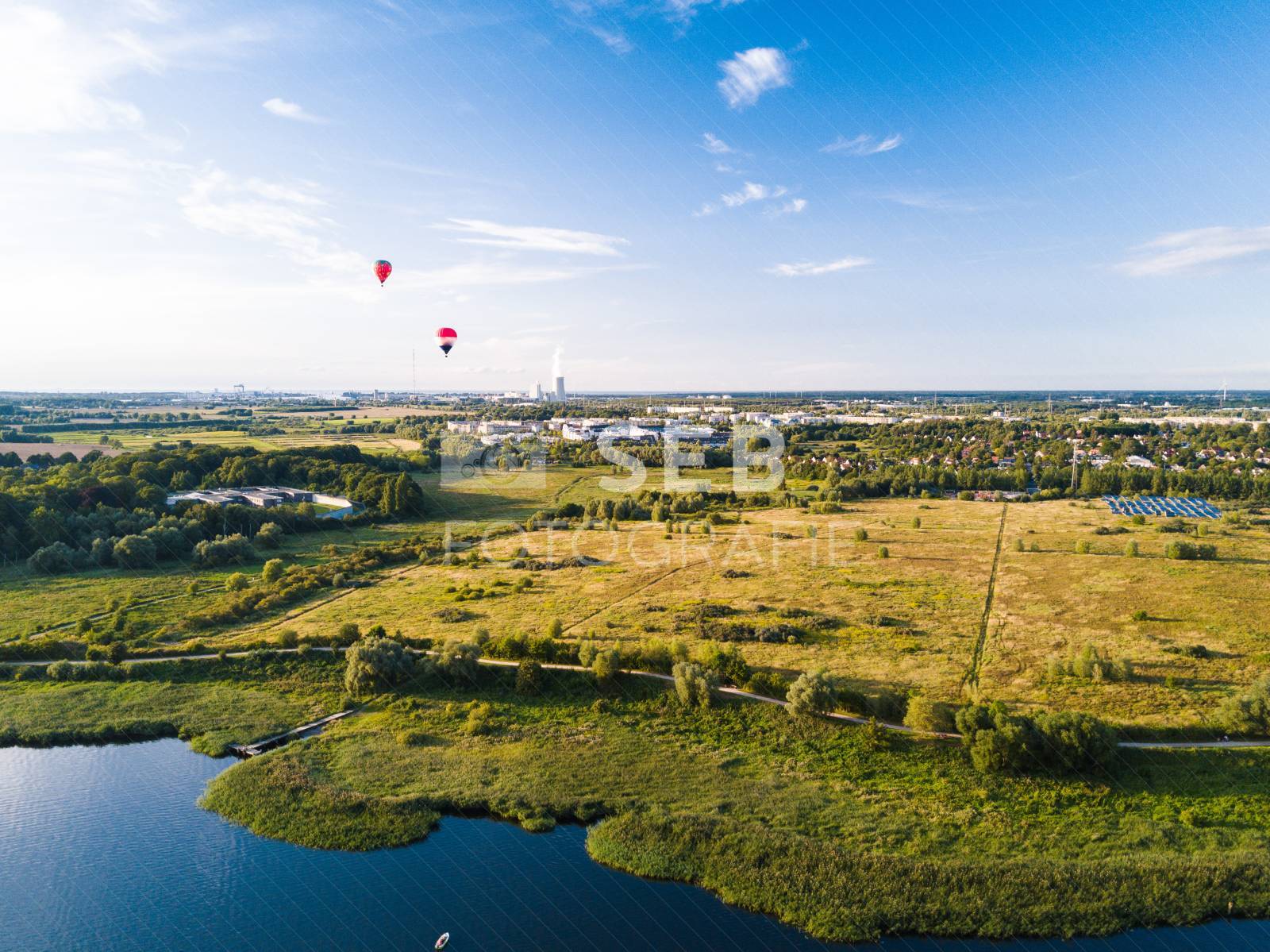 Heißluftballons über Rostock