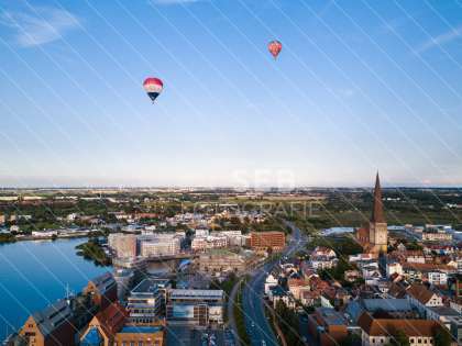 Heißluftballons über Rostock