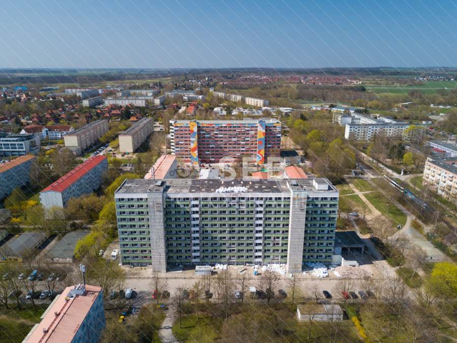 Plattenbau in Schwerin Lankow