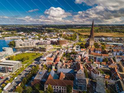Blick über Rostock