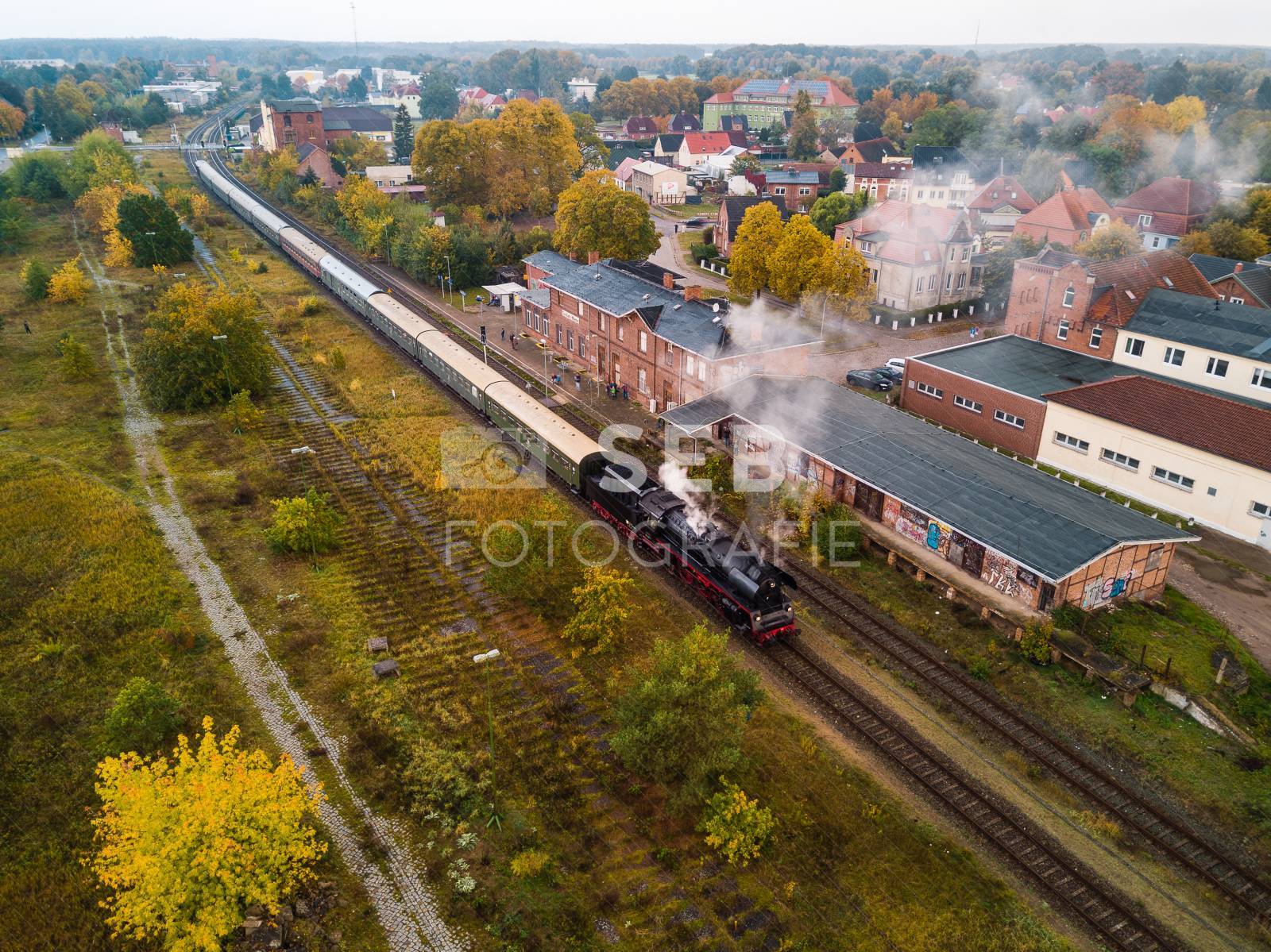Dampflok am Bahnhof Neustadt-Glewe