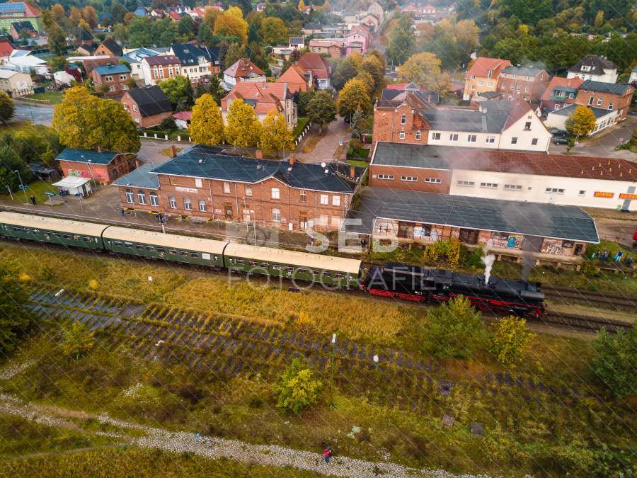 Dampflok am Bahnhof Neustadt-Glewe