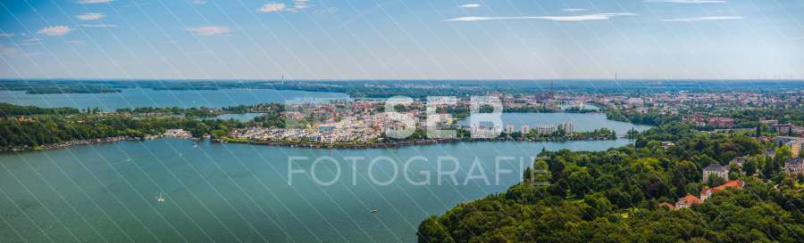 Blick über den Schweriner Ziegelaußensee